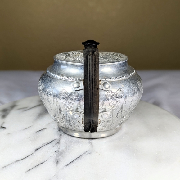 Vintage Sona Ware Silver Aluminum Working Teapot Stratford on Avon England - Picture 4 of 12
